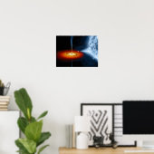 Schwarzes Loch Poster (Heimbüro)