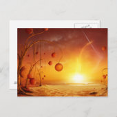 Schwarzes Loch Postkarte (Vorne/Hinten)