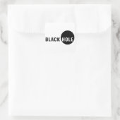 Schwarzes Loch Quadratischer Aufkleber (Tasche)