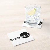 Schwarzes Loch Rechteckiger Pappuntersetzer (Vor Ort)