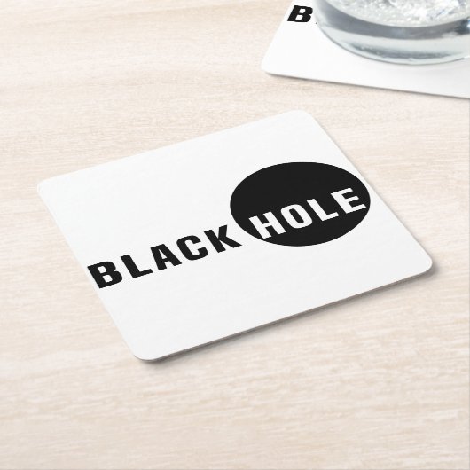 Schwarzes Loch Rechteckiger Pappuntersetzer (angewinkelt)