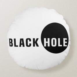 Schwarzes Loch Rundes Kissen
