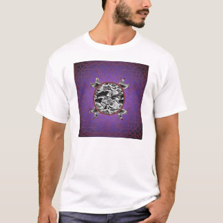 Schwarzes Loch-Satin T-Shirt