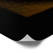 Schwarzes Loch Singularitätswellenmuster Poster (Ecke)