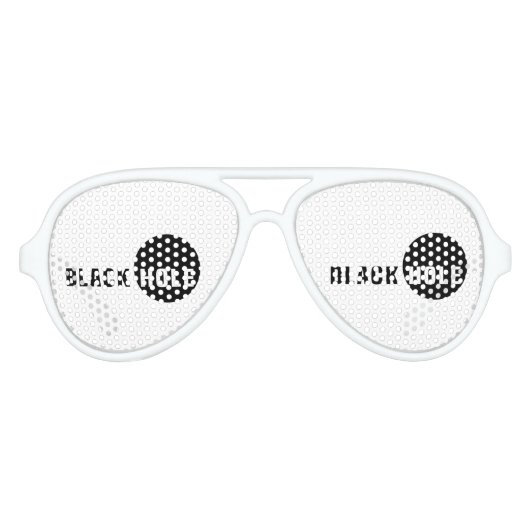 Schwarzes Loch Sonnenbrille (Vorderseite)