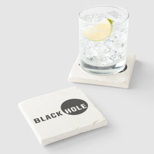 Schwarzes Loch Steinuntersetzer (Seitenansicht)