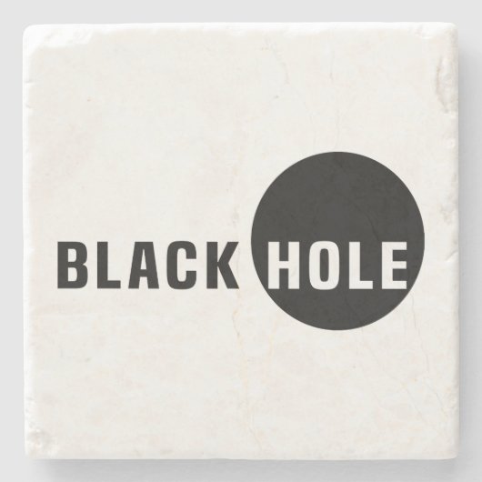 Schwarzes Loch Steinuntersetzer (Vorderseite)