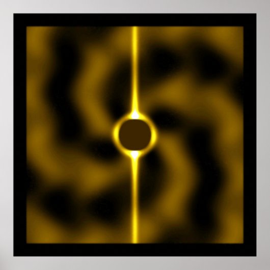 Schwarzes Loch und Singularität Poster (Vorne)