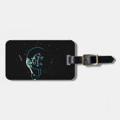 Schwarzes Loch verschlingt Gepäckanhänger (Vorderseite horizontal)