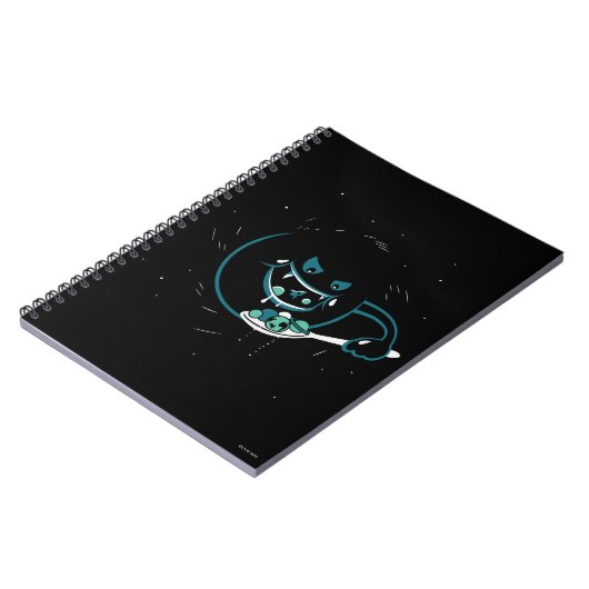 Schwarzes Loch verschlingt Notizblock (Linke Seite)