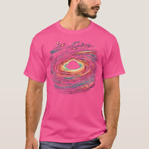 Schwarzes Loch Weltraum Universum Astronomie Astro T-Shirt