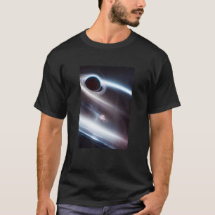 Schwarzes Loch Weltraumgalaxie T-Shirt