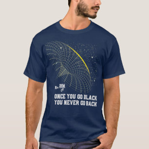 Schwarzes Loch Wissenschaftler Raum Astronomie Phy T-Shirt