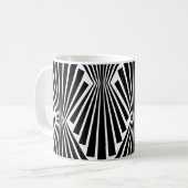 Schwarzes lockert Vintages Kaffeetasse (Vorderseite Links)