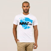 schwarzes Logo Avaaz.org und Pangea-Front T-Shirt (Vorne ganz)