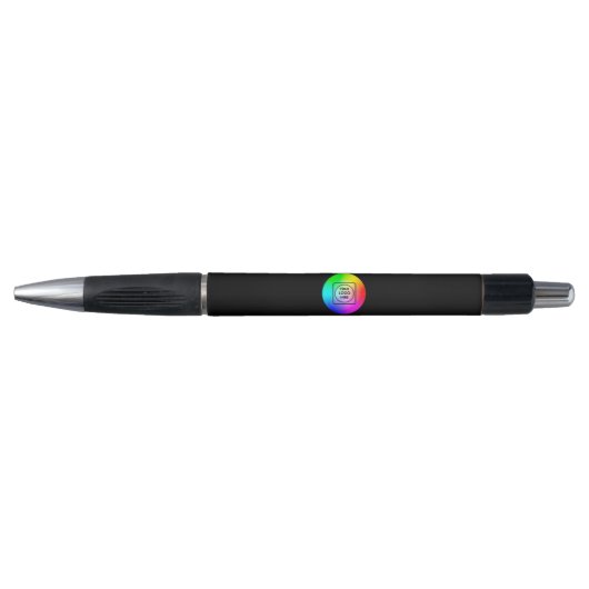 Schwarzes Logo-Branding-Unternehmensgeschenk Stift (Vorderseite)