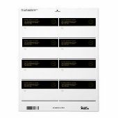 Schwarzes Logo für moderne Unternehmen (Vorne)