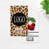 Schwarzes Logo mit Bar Code Schmuck Preis-Tags (Schreibtisch)