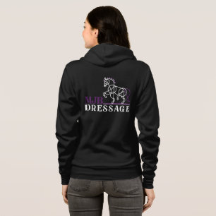 Schwarzes Logo MJB Dressage Zip Hoodie