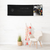 Schwarzes Logo | Modernes Berufliches Foto 8 Banner (Insitu)