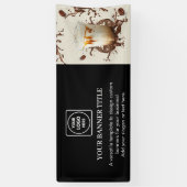 Schwarzes Logo | Modernes Event-Banner mit 6’ Mark Banner (Vertikal)