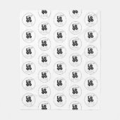 Schwarzes Logo-Muster für benutzerdefinierte Unter Fleecedecke (Vorderseite)