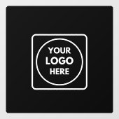 Schwarzes Logo | Personalisiertes Geschäftsfenster Fensteraufkleber (Blatt)