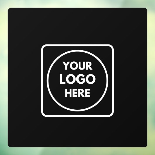 Schwarzes Logo | Personalisiertes Geschäftsfenster Fensteraufkleber (Blatt 3)