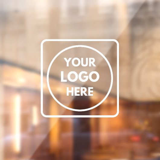 Schwarzes Logo | Personalisiertes Geschäftsfenster Fensteraufkleber (Blatt 2)