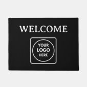 Schwarzes Logo | Stilvoll moderner Eingang Fußmatte (Vorderseite)
