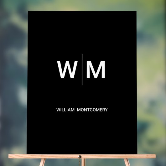 Schwarzes Logo | Unternehmen Acrylschild (Neutral)