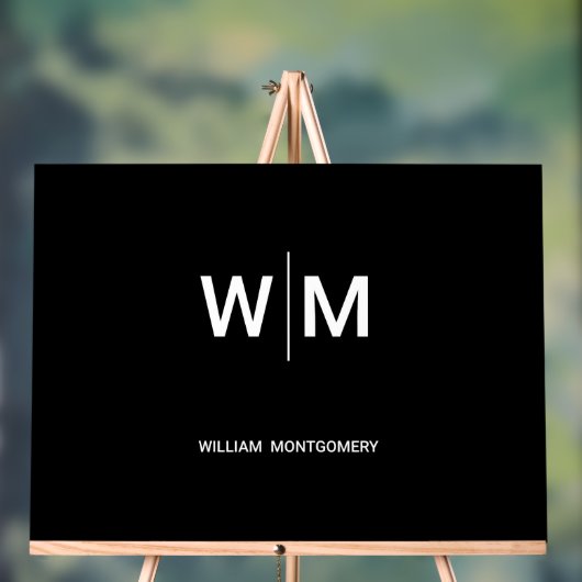 Schwarzes Logo | Unternehmen Acrylschild (Neutral)