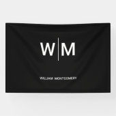 Schwarzes Logo | Unternehmen Banner (Horizontal)