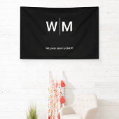 Schwarzes Logo | Unternehmen Banner (InSitu)