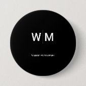 Schwarzes Logo | Unternehmen Button (Vorderseite)