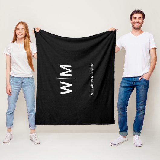 Schwarzes Logo | Unternehmen Fleecedecke (Beispiel)