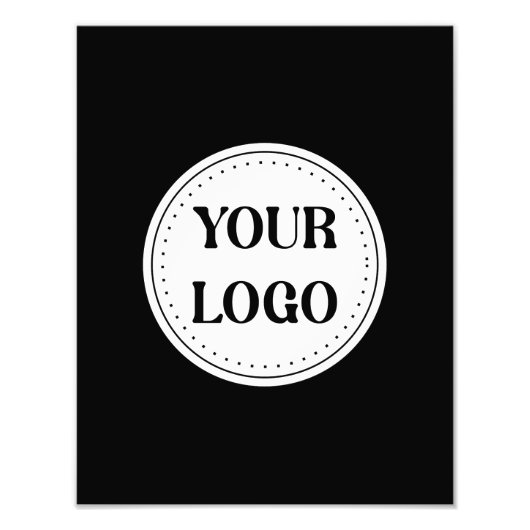 Schwarzes Logo | Unternehmen Fotodruck (Vorne)