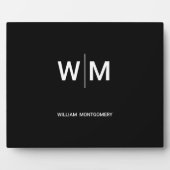 Schwarzes Logo | Unternehmen Fotoplatte (Vorderseite)