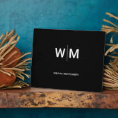 Schwarzes Logo | Unternehmen Fotoplatte (Seite)