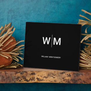 Schwarzes Logo   Unternehmen Fotoplatte