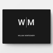 Schwarzes Logo | Unternehmen Fotoplatte (Vorderseite)