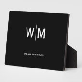 Schwarzes Logo | Unternehmen Fotoplatte (Seite)