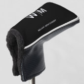 Schwarzes Logo | Unternehmen Golf Headcover (3/4 Vorderseite)