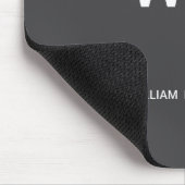 Schwarzes Logo | Unternehmen Mousepad (Ecke)