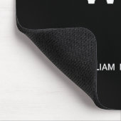 Schwarzes Logo | Unternehmen Mousepad (Ecke)