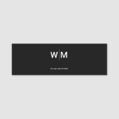 Schwarzes Logo | Unternehmen Namensschild (Vorderseite)