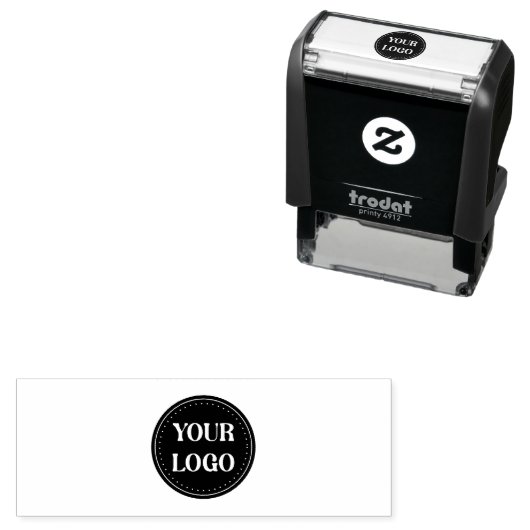 Schwarzes Logo | Unternehmen Permastempel (Beispiel)