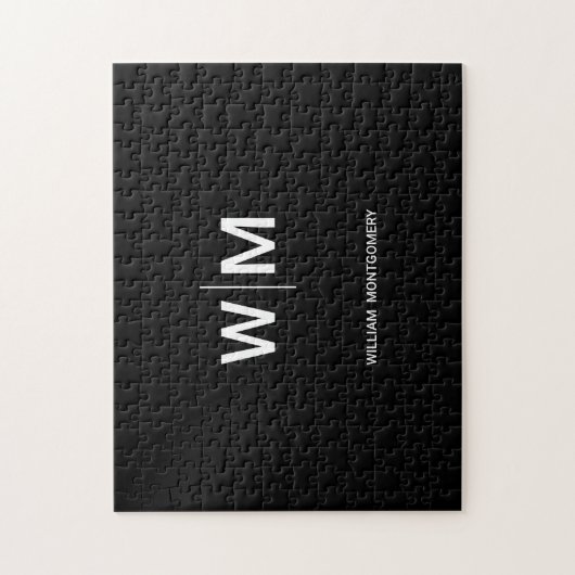 Schwarzes Logo | Unternehmen Puzzle (Vertikal)