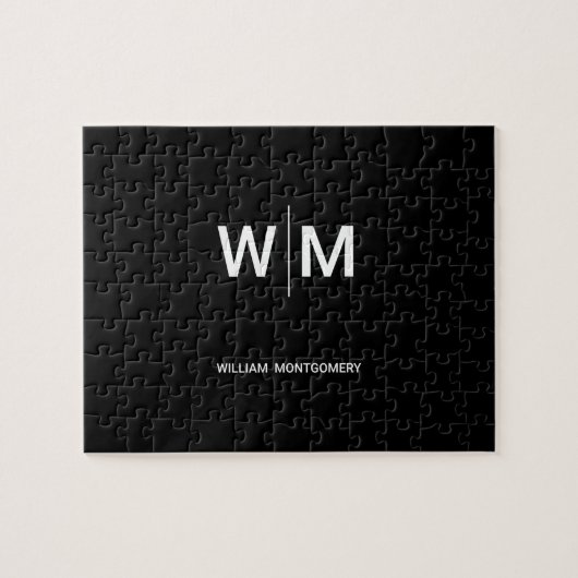 Schwarzes Logo | Unternehmen Puzzle (Horizontal)