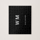 Schwarzes Logo | Unternehmen Puzzle (Vertikal)